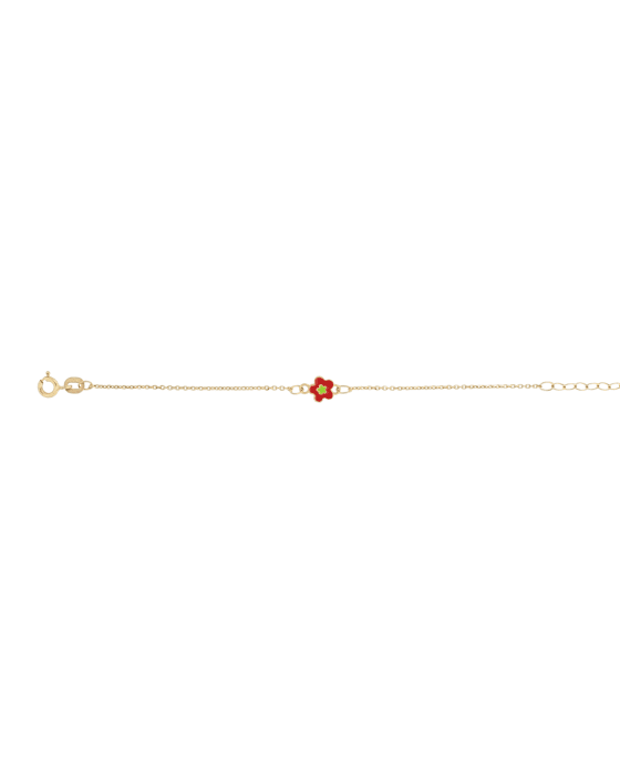9CT Y/G FLOWER BLT 15cm/1.00mm